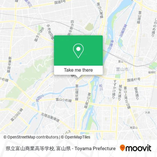 県立富山商業高等学校 map