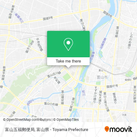 富山五福郵便局 map