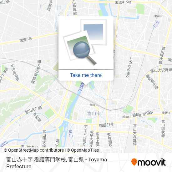 富山赤十字 看護専門学校 map