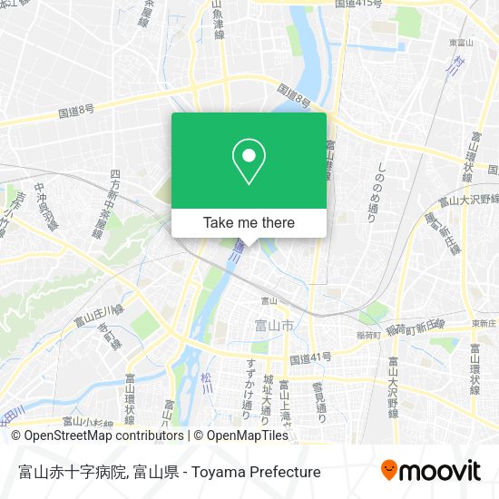 富山赤十字病院 map