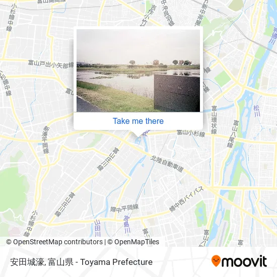 安田城濠 map