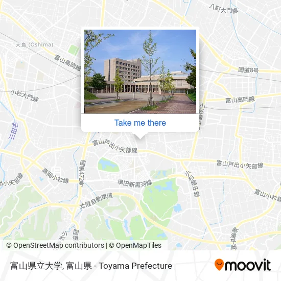 富山県立大学 map