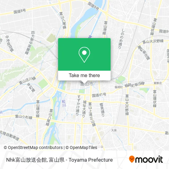 Nhk富山放送会館 map