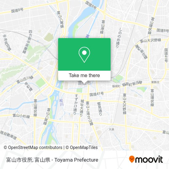 富山市役所 map