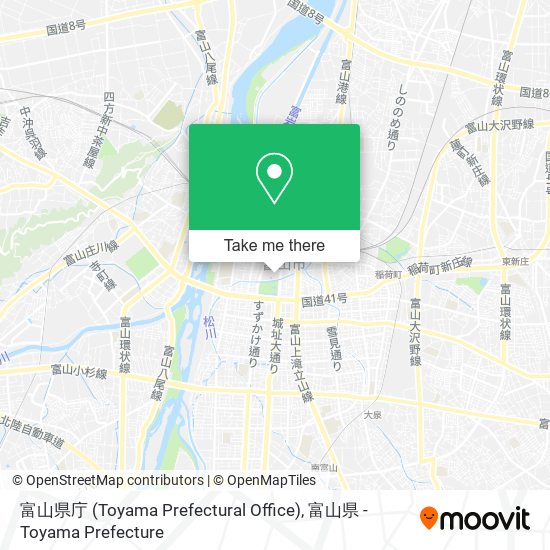 富山県庁 (Toyama Prefectural Office) map