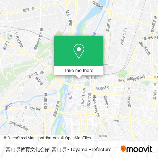 富山県教育文化会館 map
