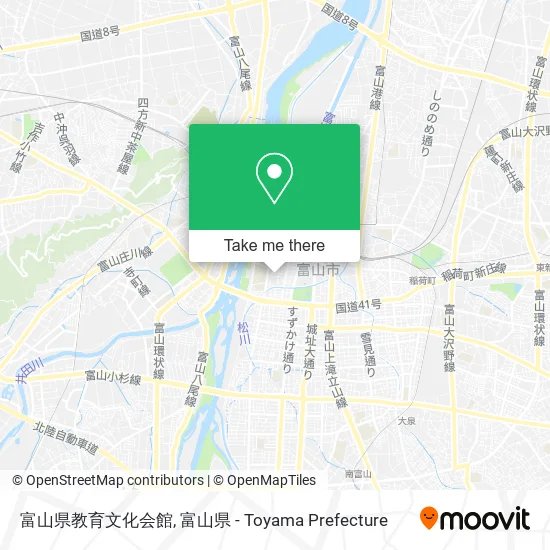 富山県教育文化会館 map