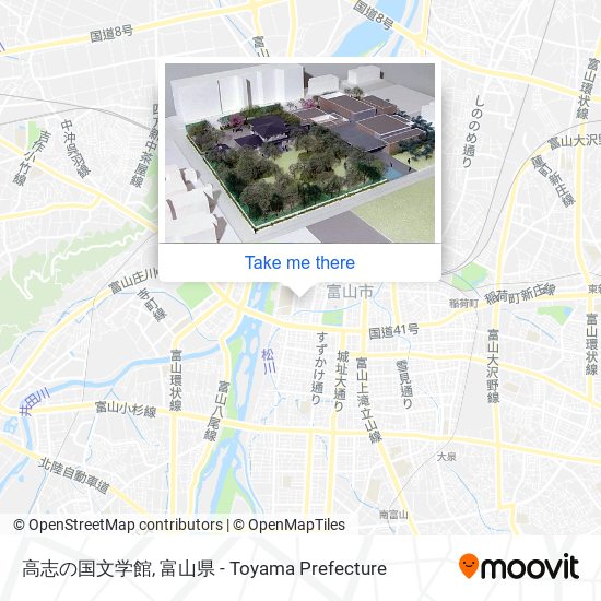 高志の国文学館 map