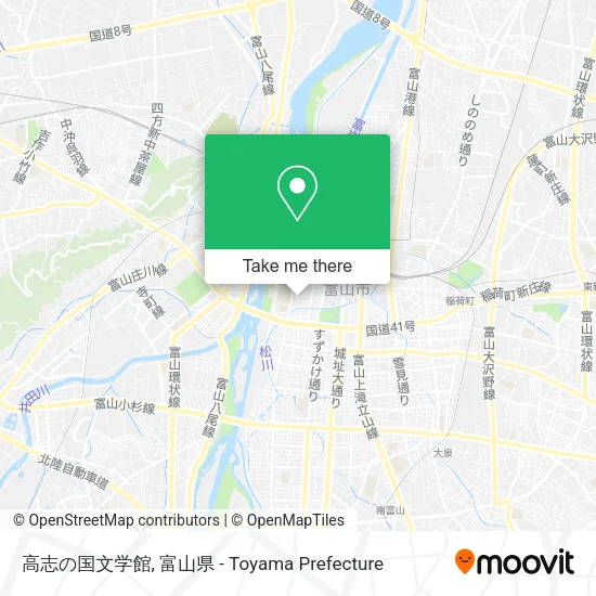 高志の国文学館 map