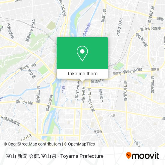 富山 新聞 会館 map