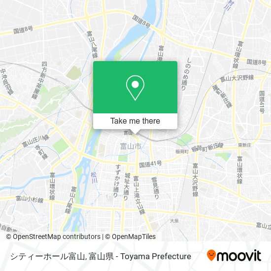 シティーホール富山 map