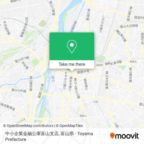 中小企業金融公庫富山支店 map