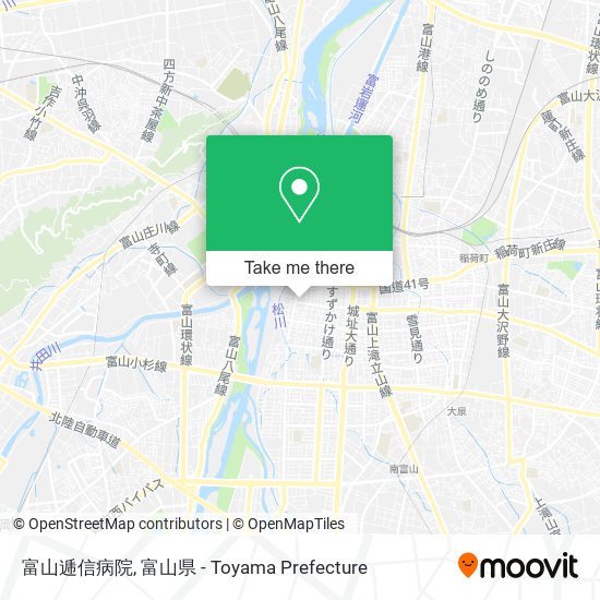 富山逓信病院 map
