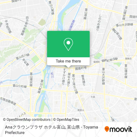 Anaクラウンプラザ ホテル富山 map