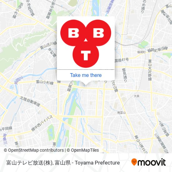 富山テレビ放送(株) map
