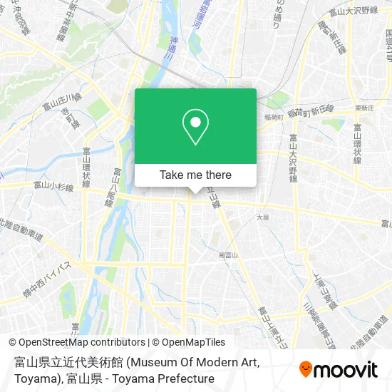 富山県立近代美術館 (Museum Of Modern Art, Toyama) map