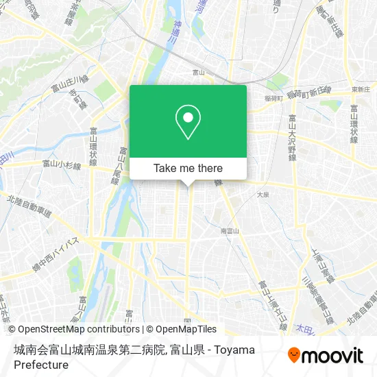 城南会富山城南温泉第二病院 map