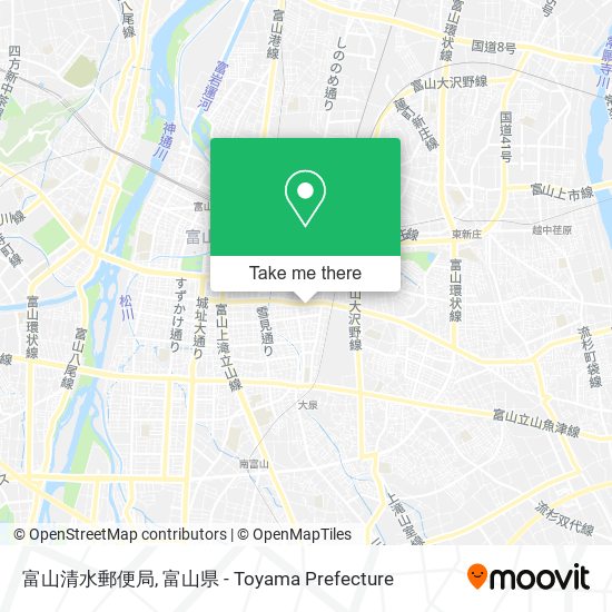 富山清水郵便局 map