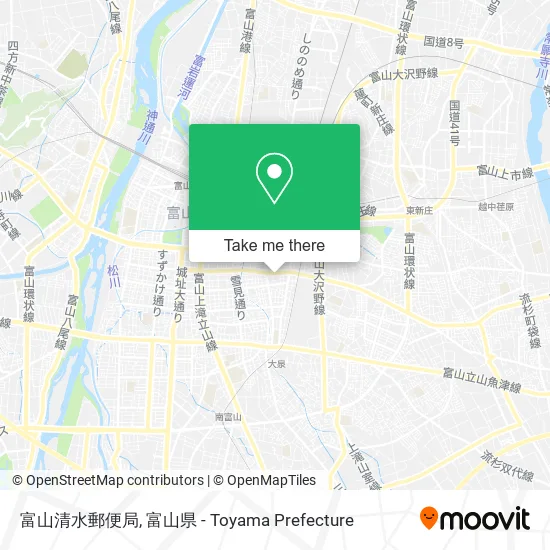 富山清水郵便局 map
