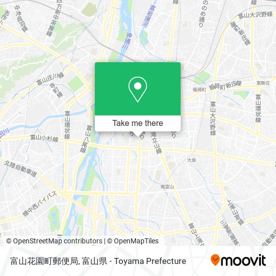 富山花園町郵便局 map