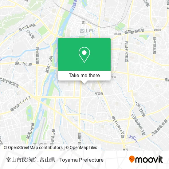 富山市民病院 map