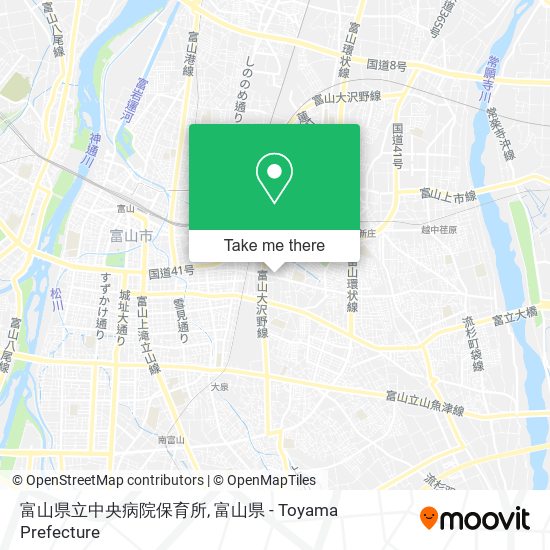 富山県立中央病院保育所 map