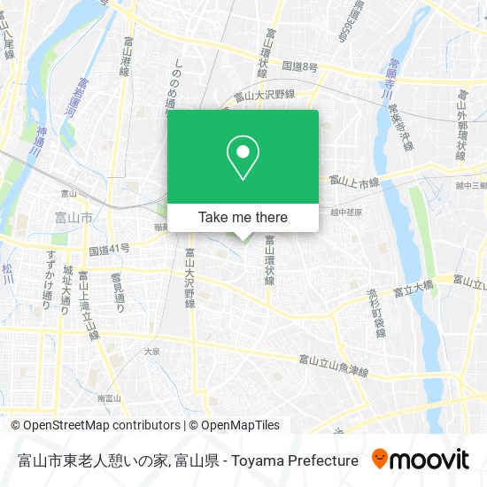 富山市東老人憩いの家 map