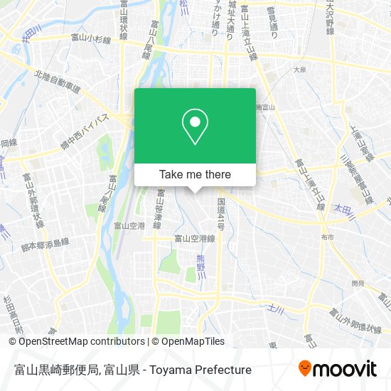 富山黒崎郵便局 map