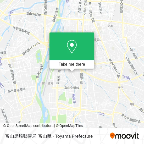 富山黒崎郵便局 map