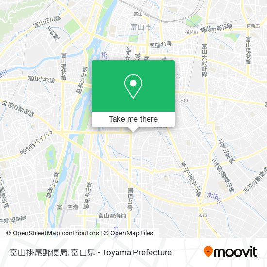 富山掛尾郵便局 map