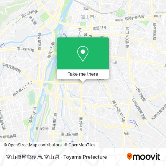 富山掛尾郵便局 map