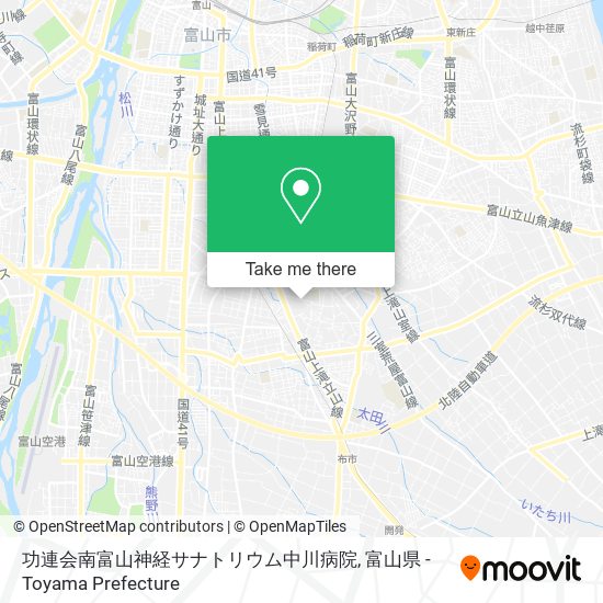功連会南富山神経サナトリウム中川病院 map