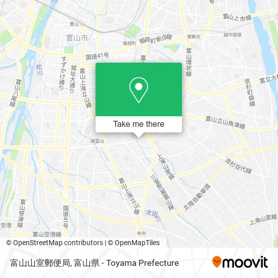 富山山室郵便局 map