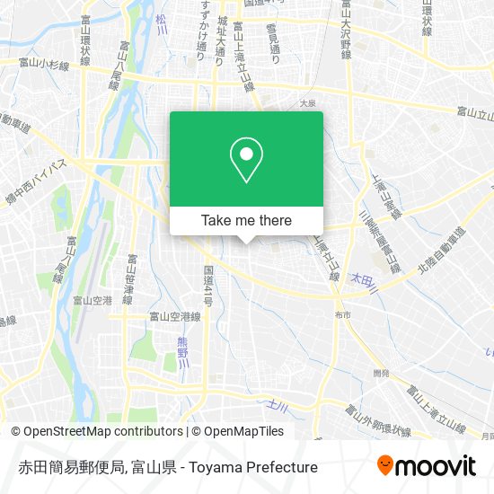赤田簡易郵便局 map