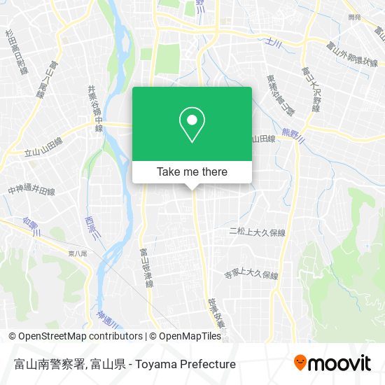 富山南警察署 map