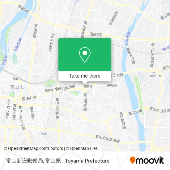 富山新庄郵便局 map