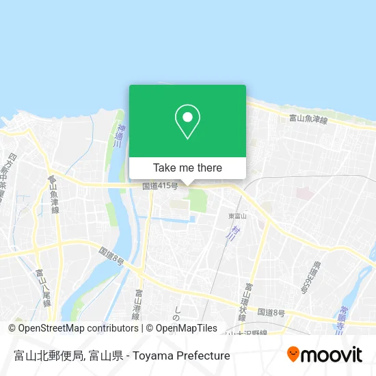 富山北郵便局 map