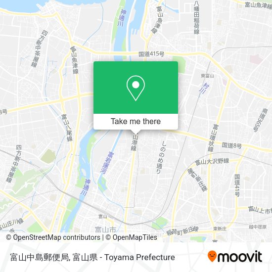 富山中島郵便局 map