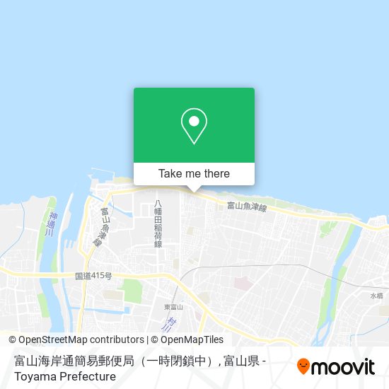 富山海岸通簡易郵便局（一時閉鎖中） map