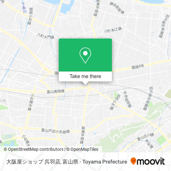 大阪屋ショップ 呉羽店 map