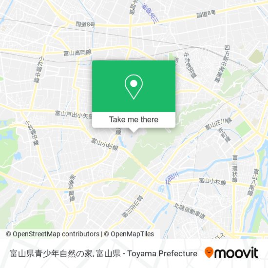 富山県青少年自然の家 map
