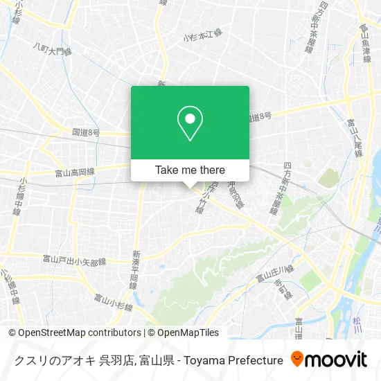 クスリのアオキ 呉羽店 map