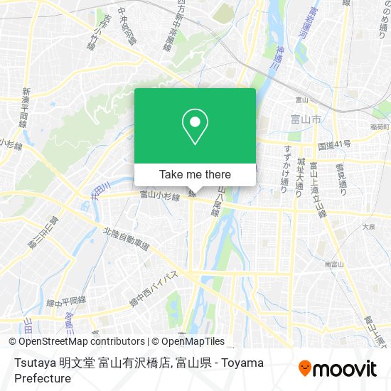 Tsutaya 明文堂 富山有沢橋店 map