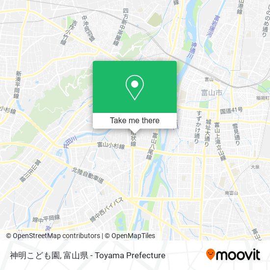 神明こども園 map
