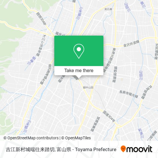 吉江新村城端往来踏切 map