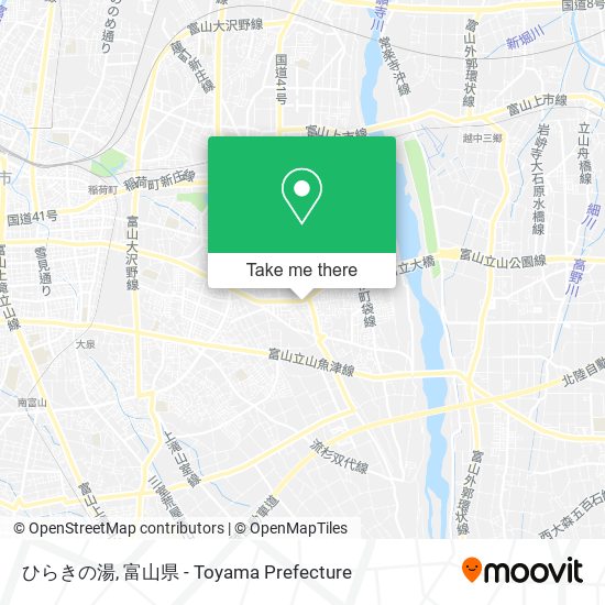 ひらきの湯 map