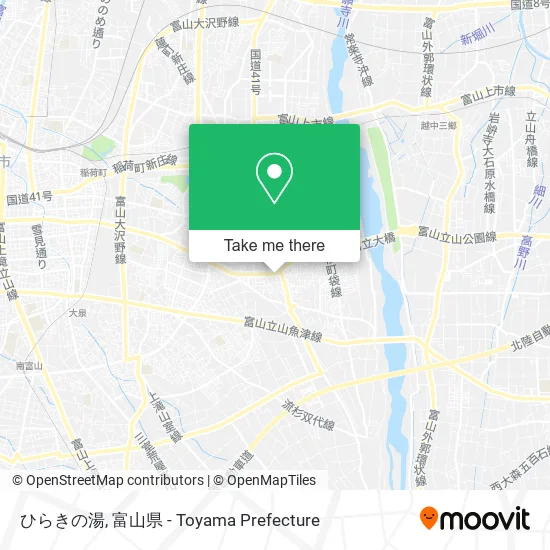 ひらきの湯 map