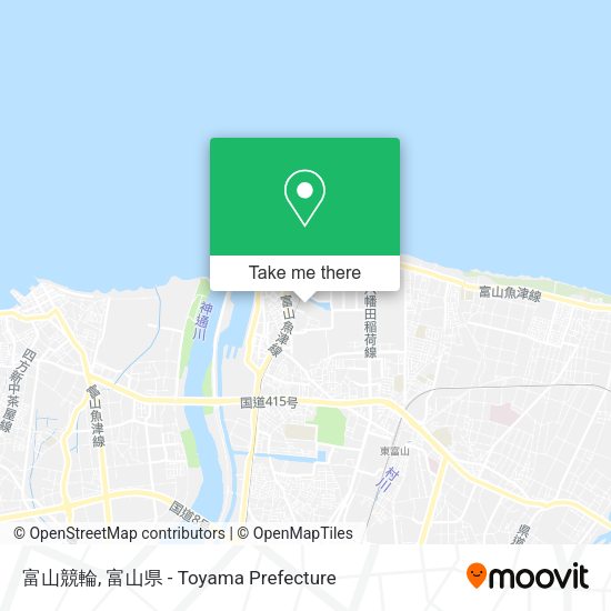 富山競輪 map