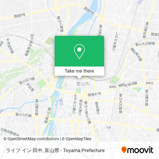ライフ イン 田中 map