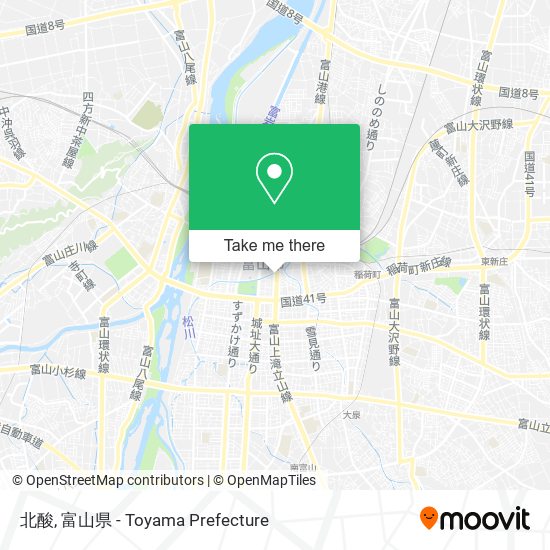 北酸 map